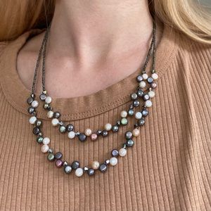 Lia Sophia Multi-Strand Pearl Beaded Necklace